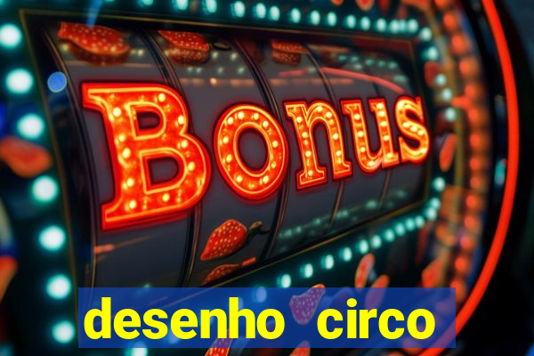 desenho circo digital para colorir
